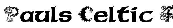 Pauls Celtic Font 2 font preview